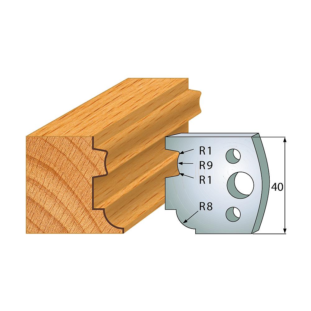 Profil 026 - Profilmesser-Paar 40×4 mm SP