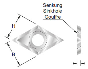 HW-Wendemesser Z=3 B=16 H=16 S=3 d=6.5