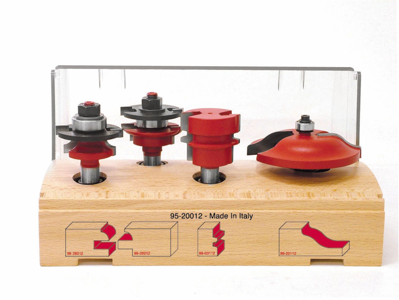 Schranktürgarnitur 4 Fräser