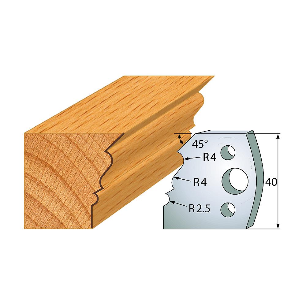 Profil 107 - Profilmesser-Paar 40×4 mm SP