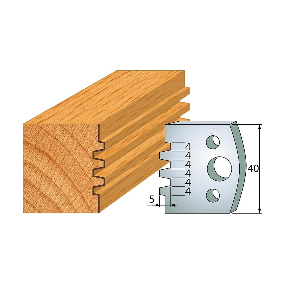 Profil 076 - Profilmesser-Paar 40×4 mm SP