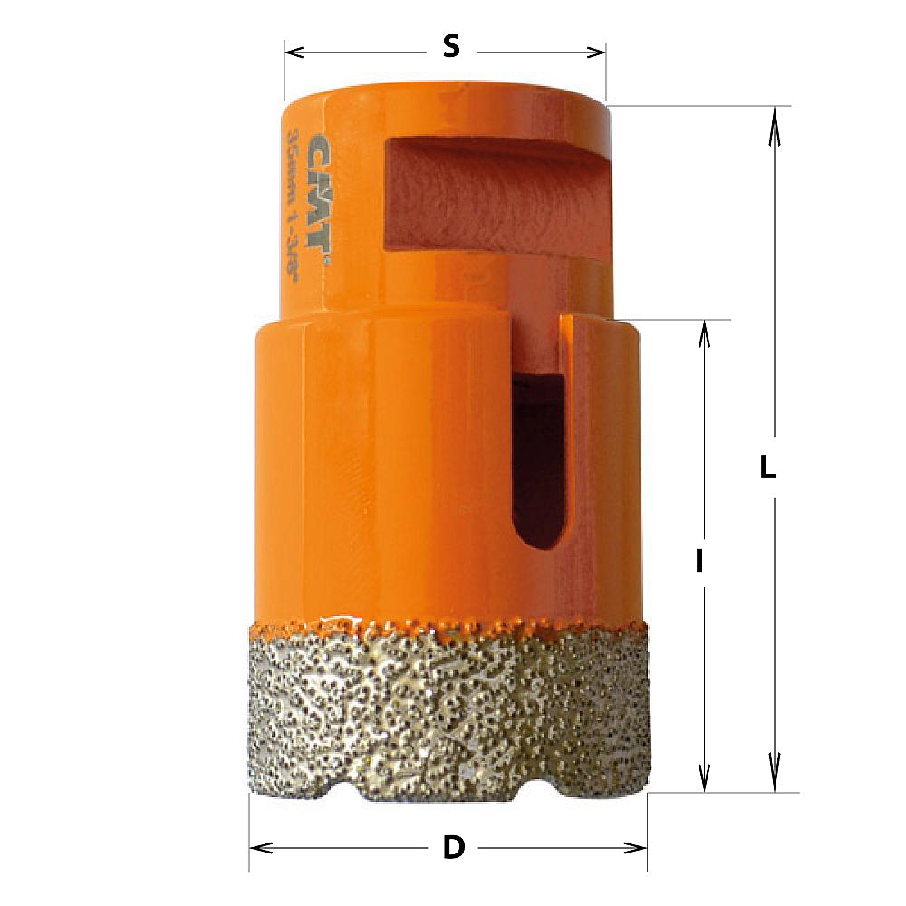 FASTX4 Diamant-Lochsägen mit Kühlwachs - D35x40 L60