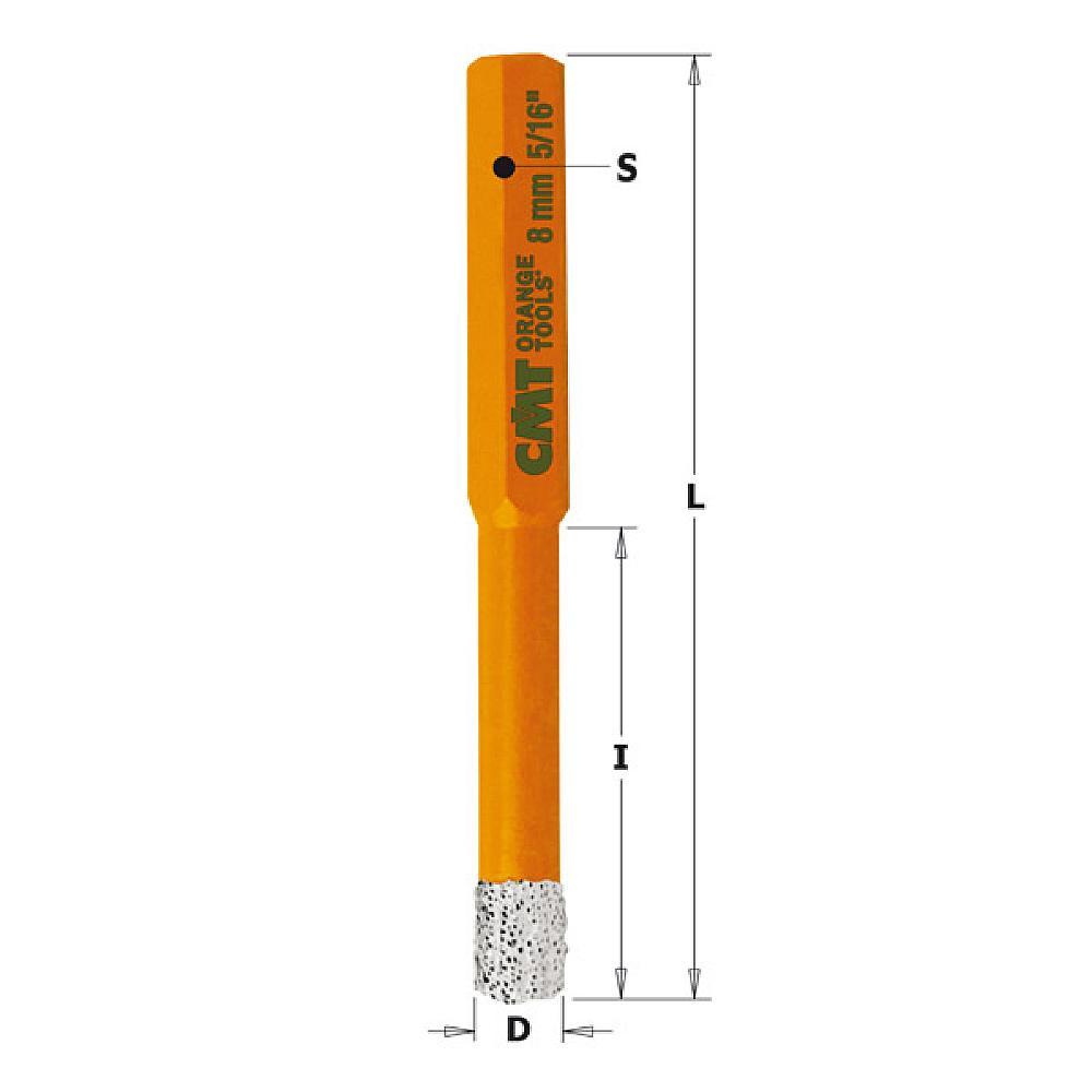 FASTX4 Diamant-Lochsägen mit Kühlwachs - D10x30 L80 S=10