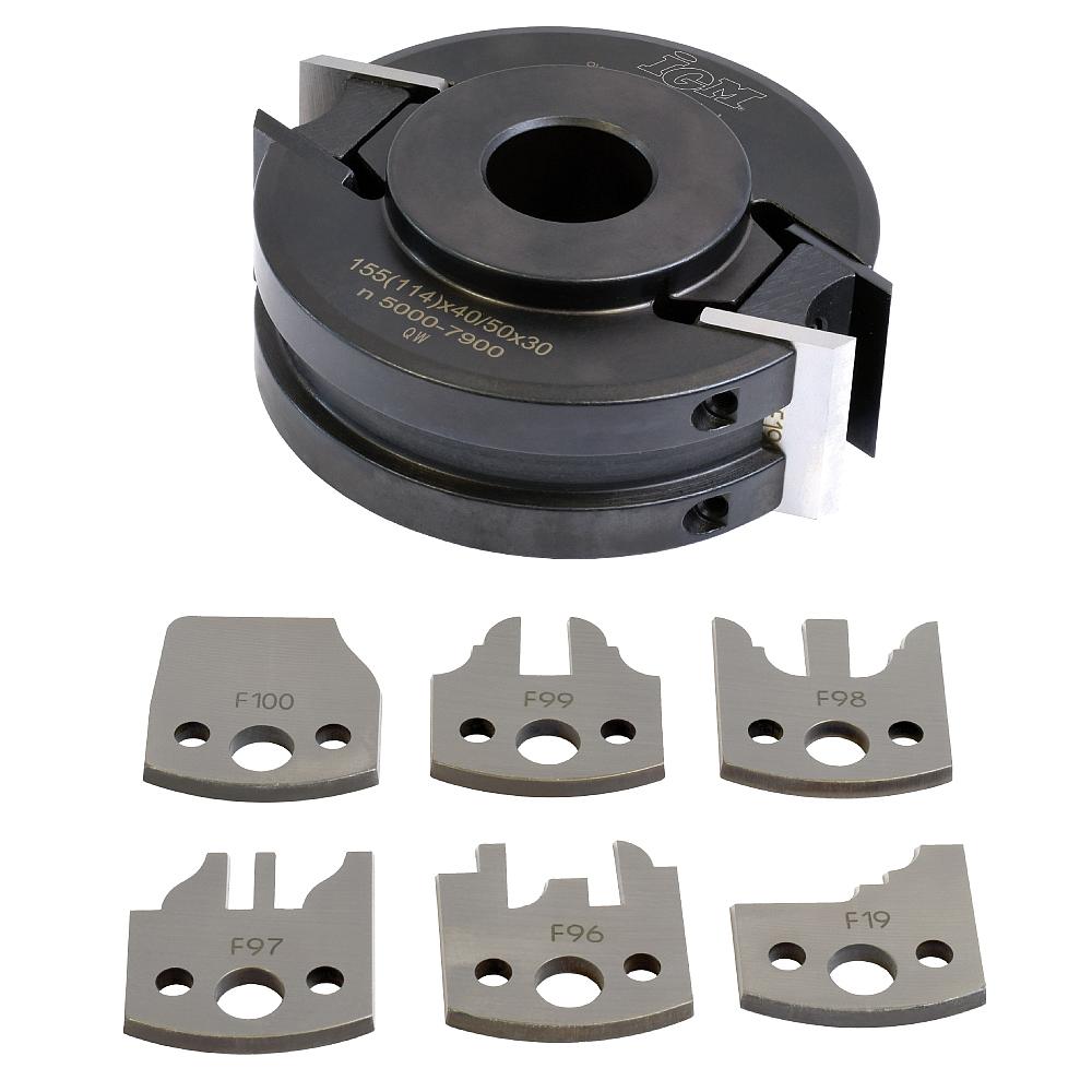 Universal-Set für Möbeltüre 7-teilig MAN - D120x40-50 d30 STAHL