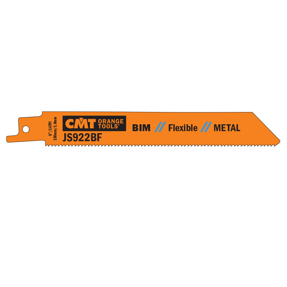 CMT Säbelsägeblatt BIM Flexible Metal 922 BF - L150, I130, TPI14 (Set 5 St.)