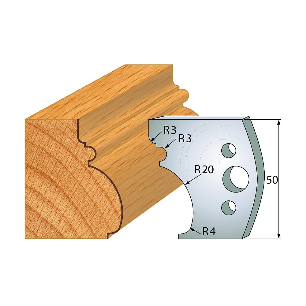 Profil 501 - Profilmesser-Paar 50×4 mm SP