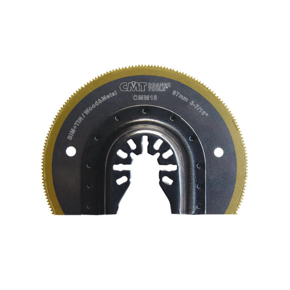 CMT Langlebiges Riff-Segmentsägeblatt BIMTiN, für Holz und Metall - 87 mm