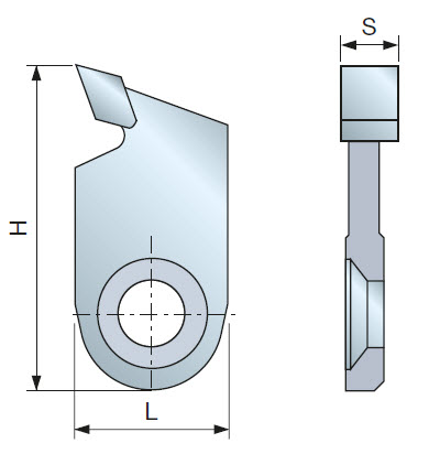 Wendeplatte zum Nutfräsen
