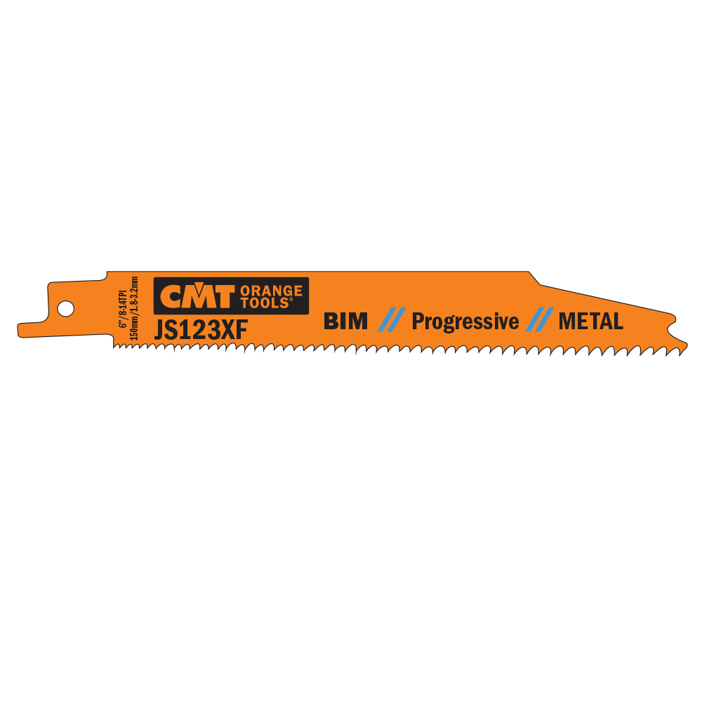 CMT Säbelsägeblatt BIM Progressive Metal 123 XF - L150, I130, TPI8-14 (Set 5 St.)