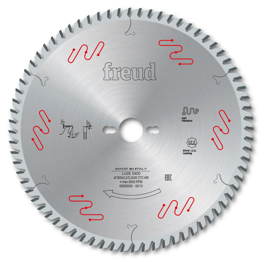 Freud LU2E Kreissägeblatt für abrasive Tropenhölzer und Platten