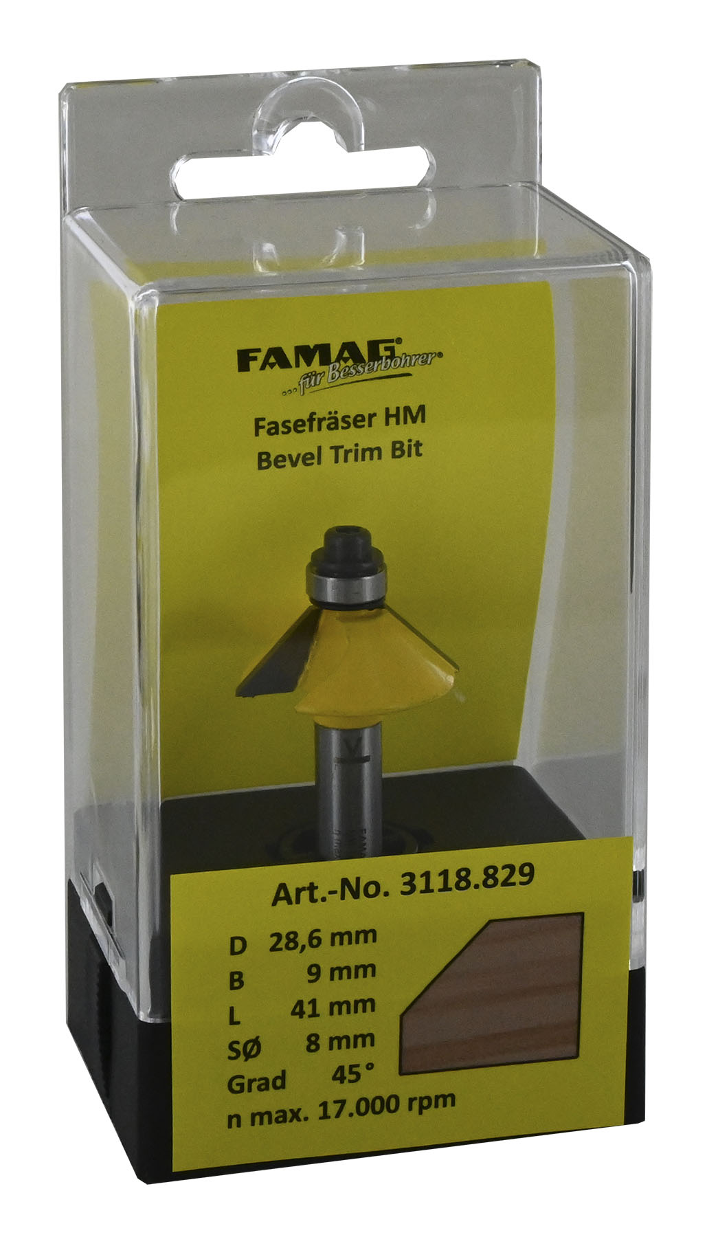 FAMAG HM-Fasefräser D31,8 B12,7