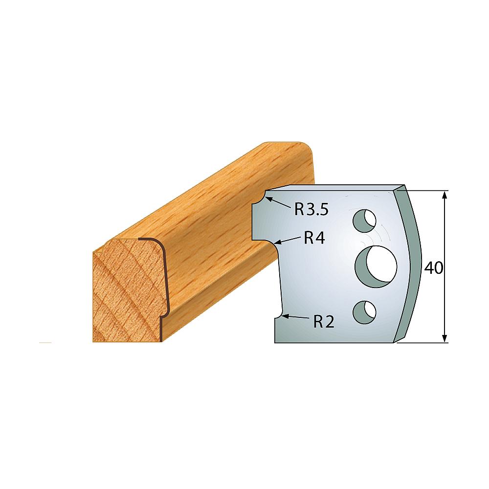 Profil 130 - Profilmesser-Paar 40×4 mm SP