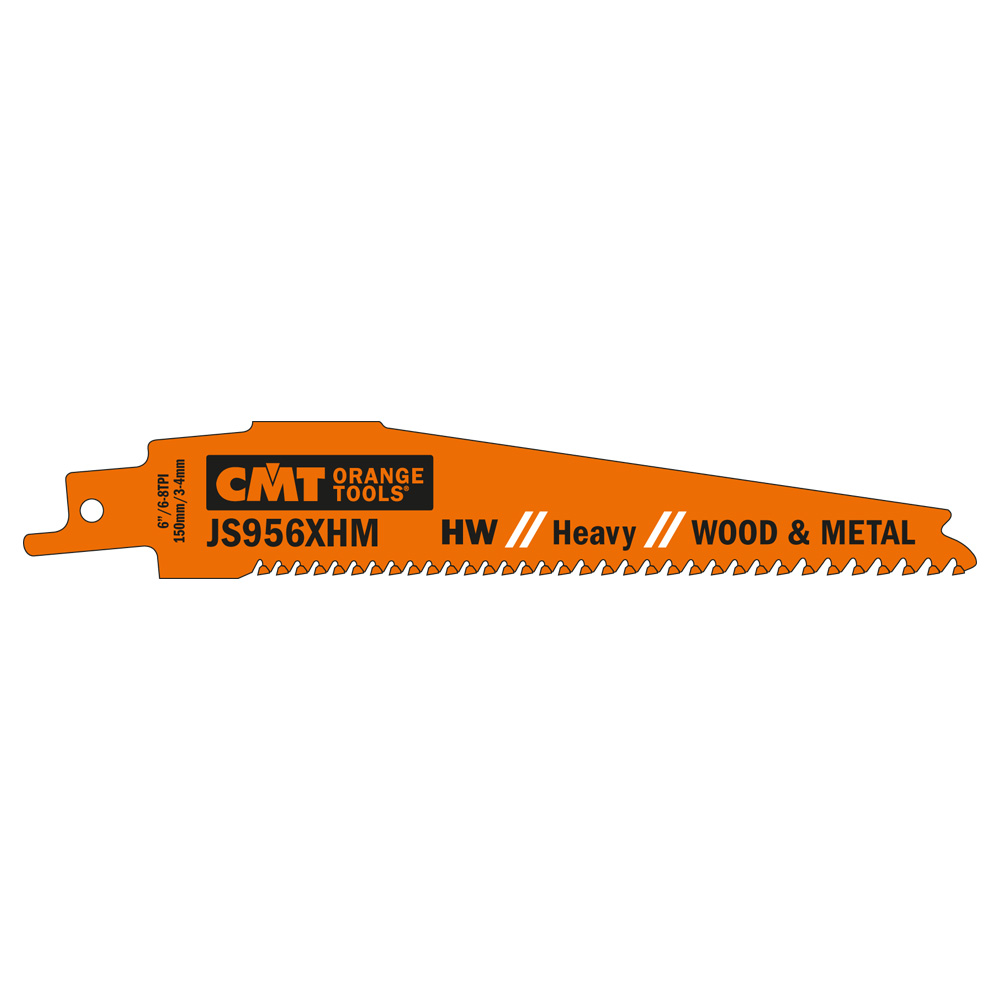 CMT Stichsägeblatt HW Heavy Wood-Metal 956XHM - L150, I130, TPI6-8 (3er Pack)