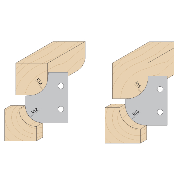 Multiprofil-Messerkopf R10 MAN - D121 d30 Z2 ALU