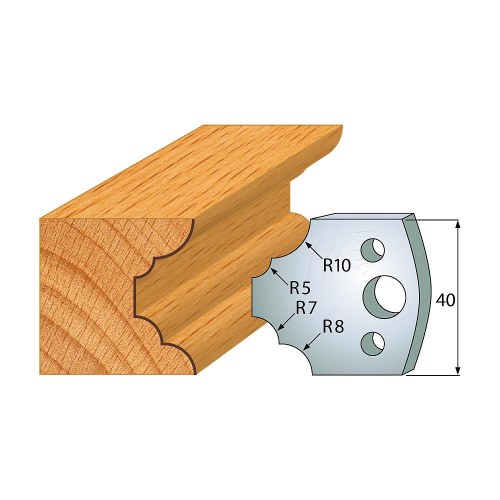 Profil 022 - Profilmesser-Paar 40×4 mm SP