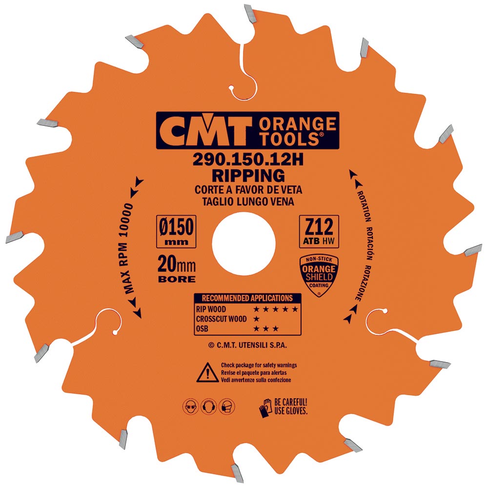 CMT Orange Kreissägeblatt für Längsschnitte