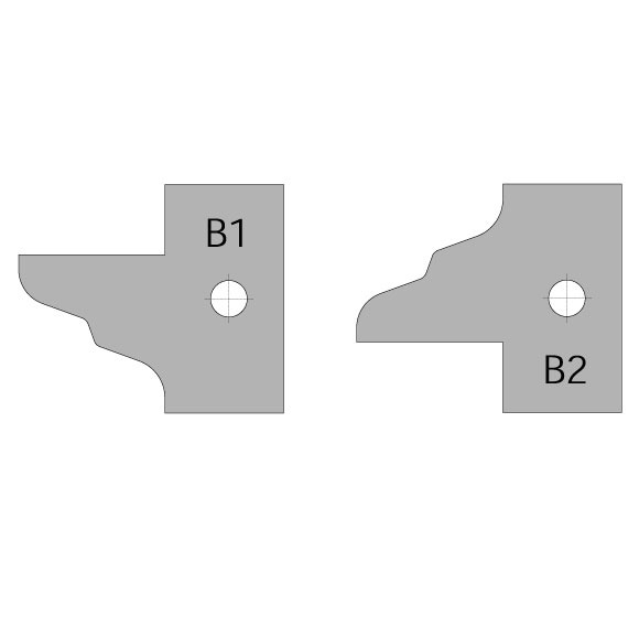 Messer für C694015 - Messerpaar B1 25x29,8x2mm