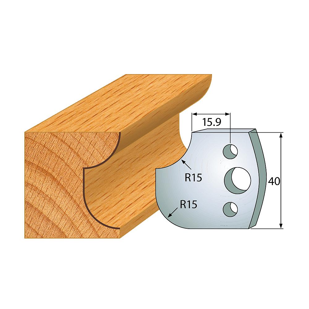 Profil 177 - Profilmesser-Paar 40×4 mm SP