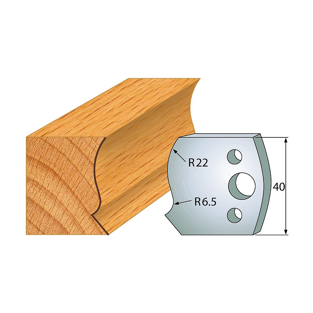 Profil 128 - Profilmesser-Paar 40×4 mm SP