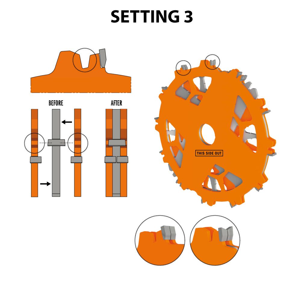 CMT Nutscheibe im Set DADO PRO Ø 203 x 6,2-20 d30 Z12 HW