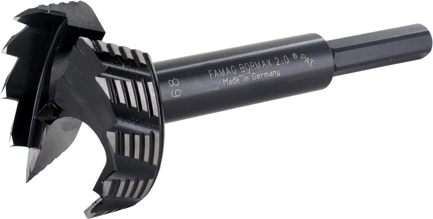 FAMAG Scheibenschneider + Bormax, je 15-20-25 mm im Holzkasten