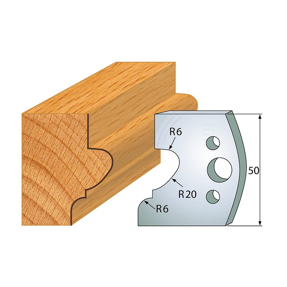 Profil 505 - Profilmesser-Paar 50×4 mm SP