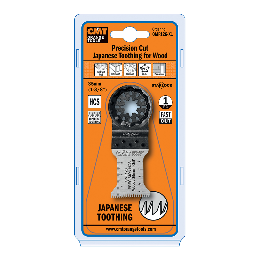 CMT Starlock Präzisionsschnitt HCS, Japan-Zahn im Holz - 35 mm