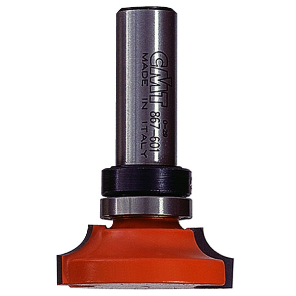 CMT C967B Leistenfräser mit gedrehtem Viertelstabprofil - R6,35 D38x12,5 S=12