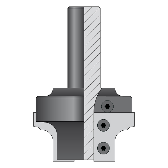 C615 Fräserkörper für MDF-Türen (A) S=20mm