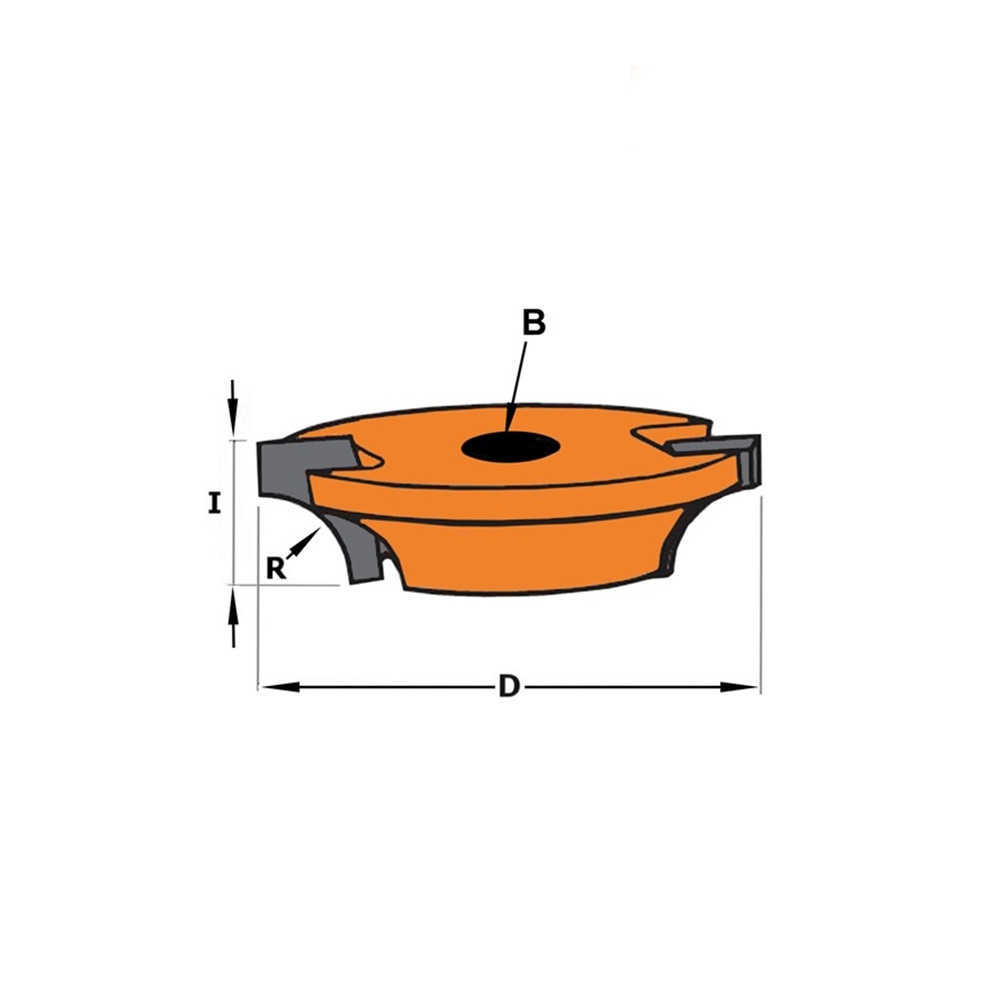 CMT C822 Schlitzfräser - D33X12,7 R8 F8