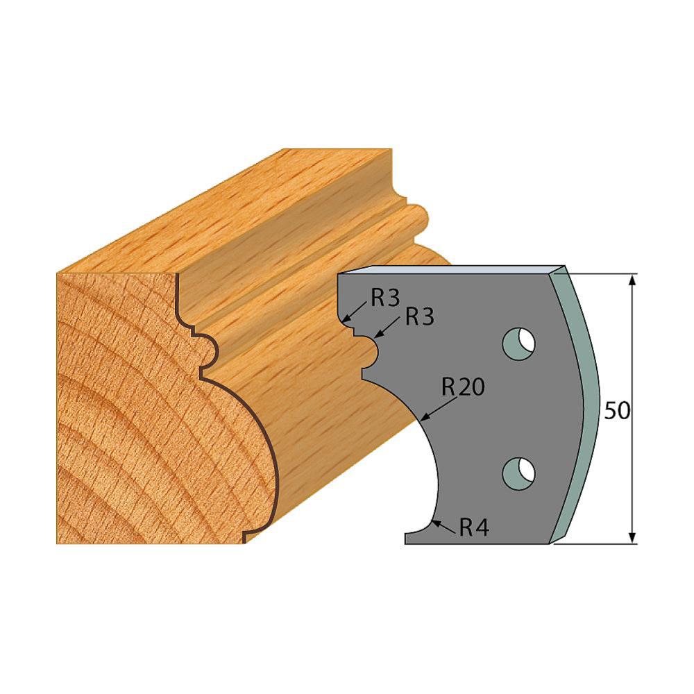 Profil 501 - Abweiser-Paar 50×4 mm SP