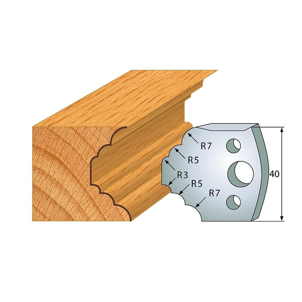 Profil 021 - Profilmesser-Paar 40×4 mm SP