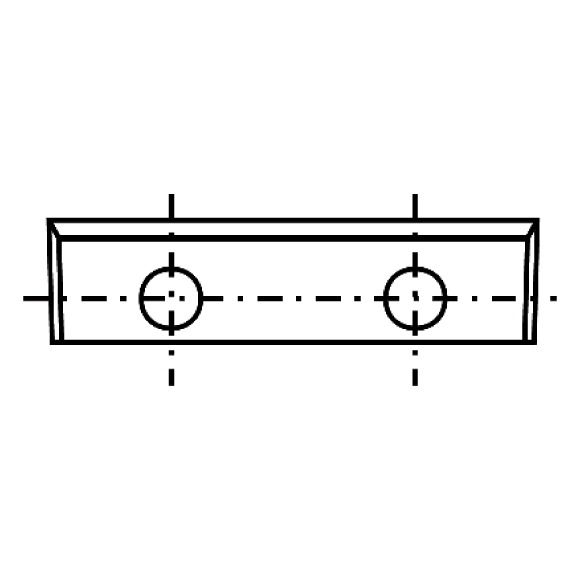 Hartmetall-Wendeplatte - 28x7x1,5 UNI