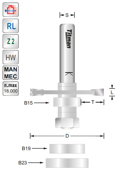 Verbindungsnutsäge HW Z=2 D=40 B=4 d=6.35 S=12