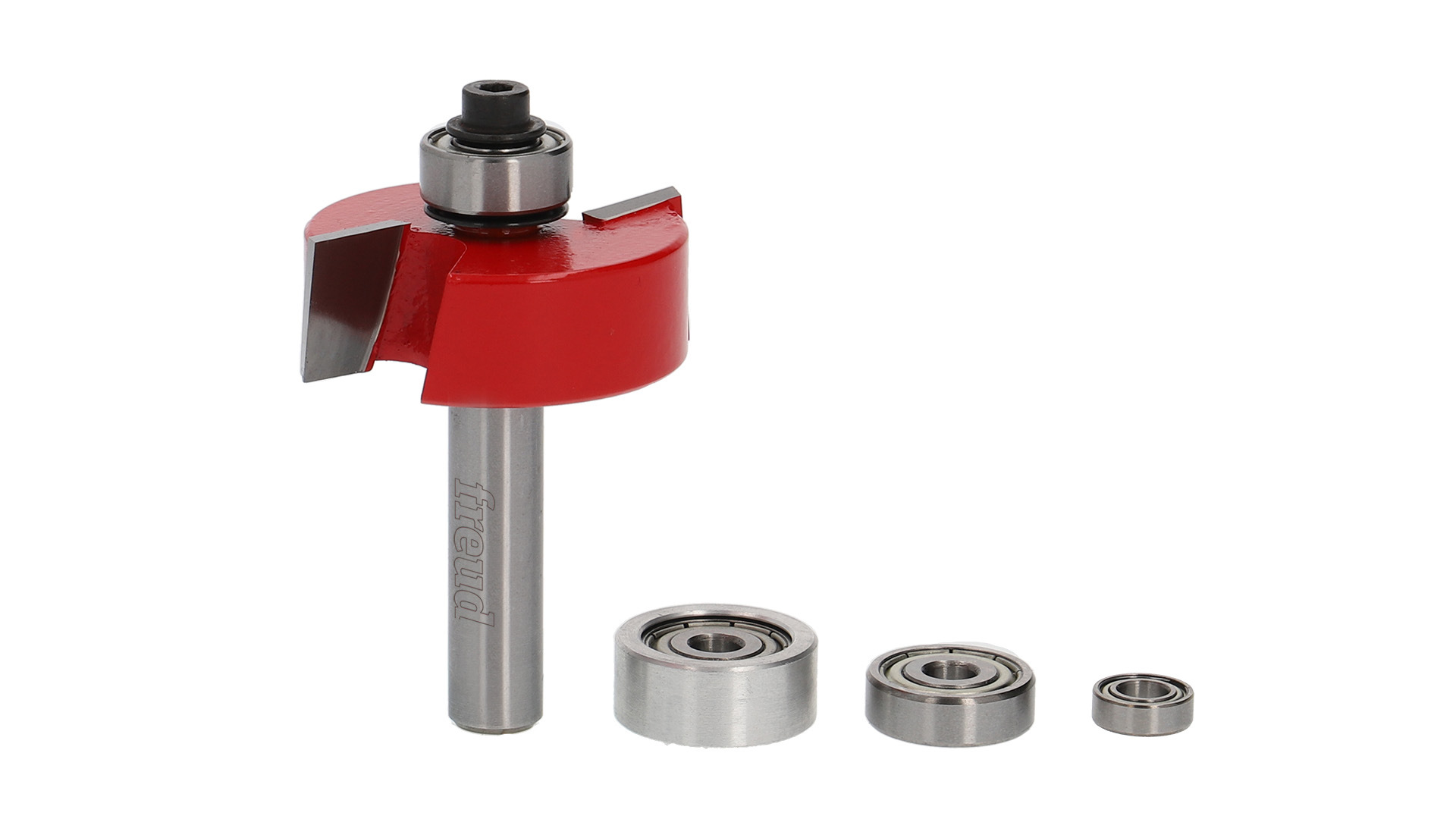 Falzfräser Set mit 4 Kugellagern | 8 mm Schaft |  12.7 x 7.94-12.7 mm