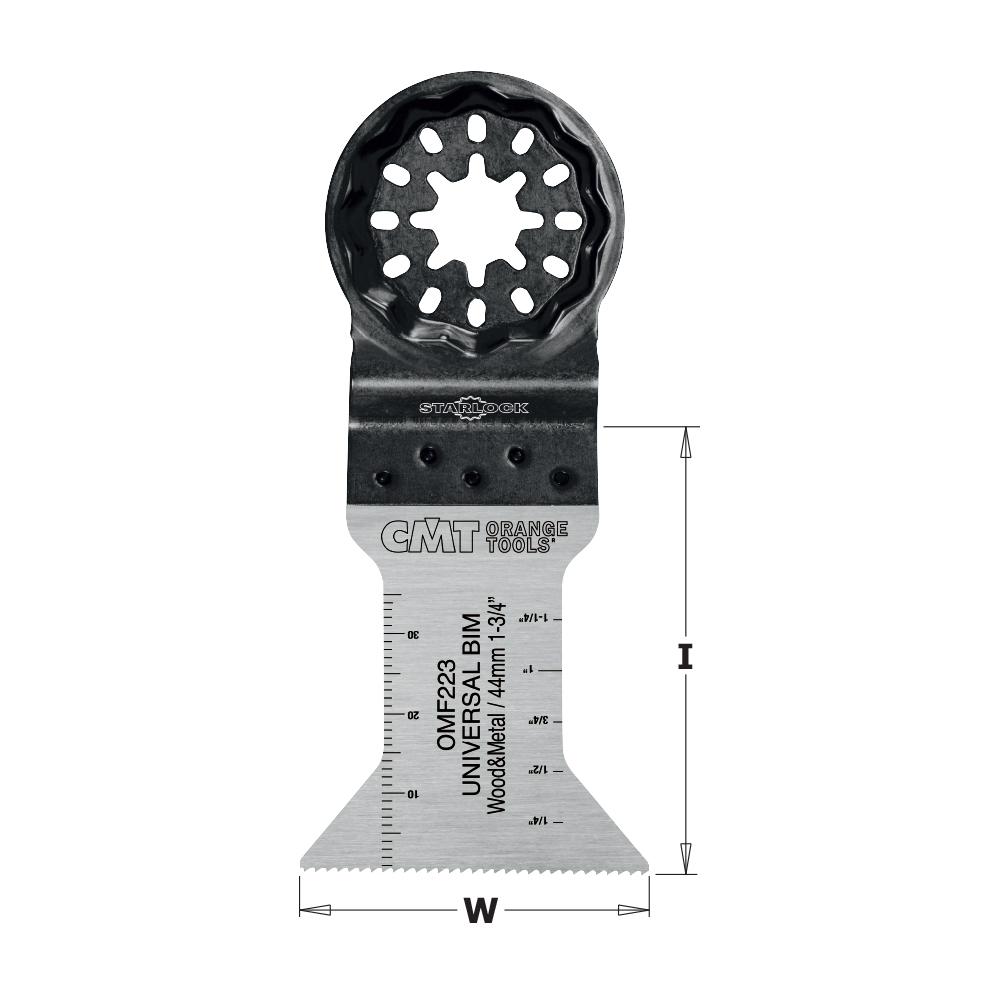 CMT Starlock Sägeblatt BIM für Holz & Metall - 44 mm