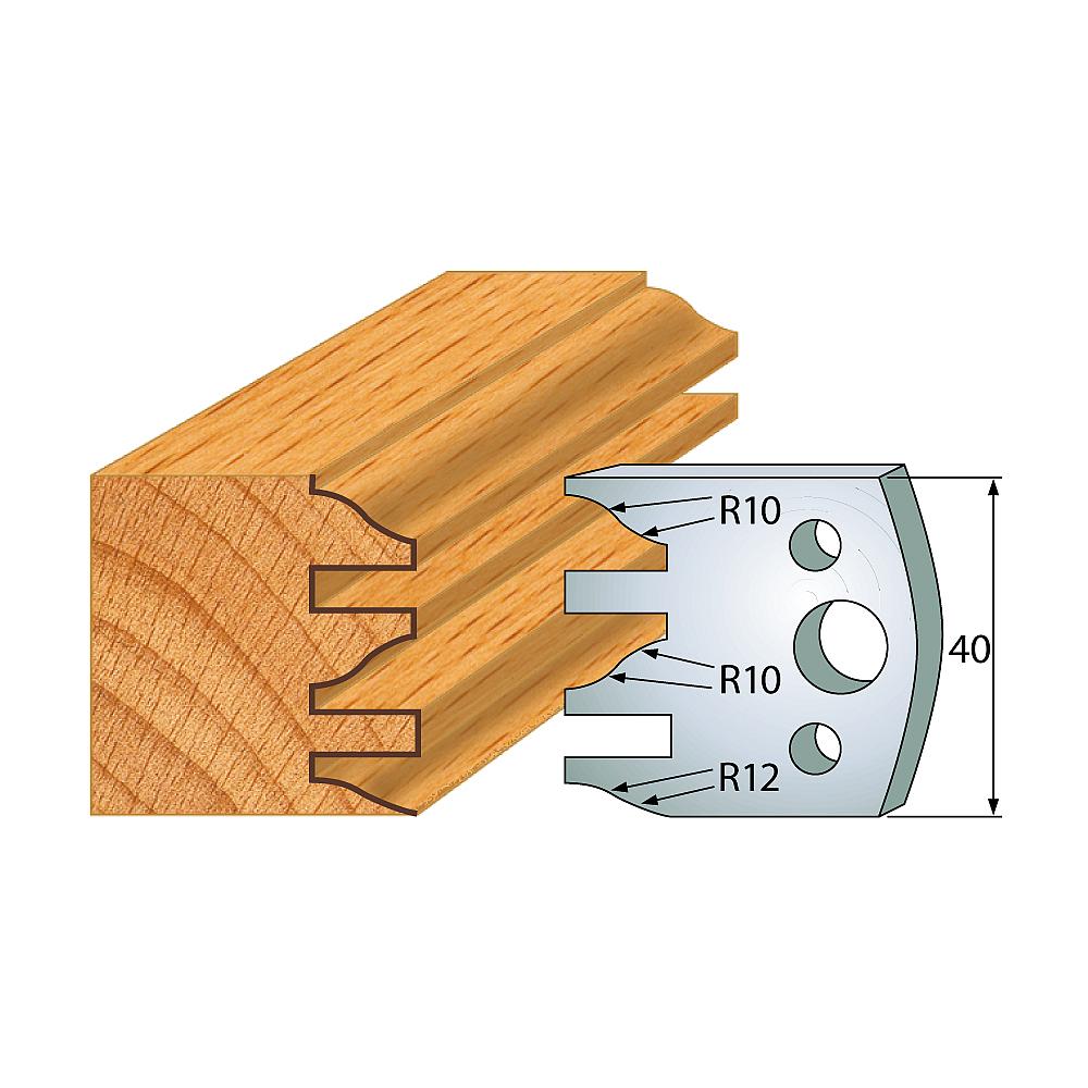 Profil 124 - Profilmesser-Paar 40×4 mm SP