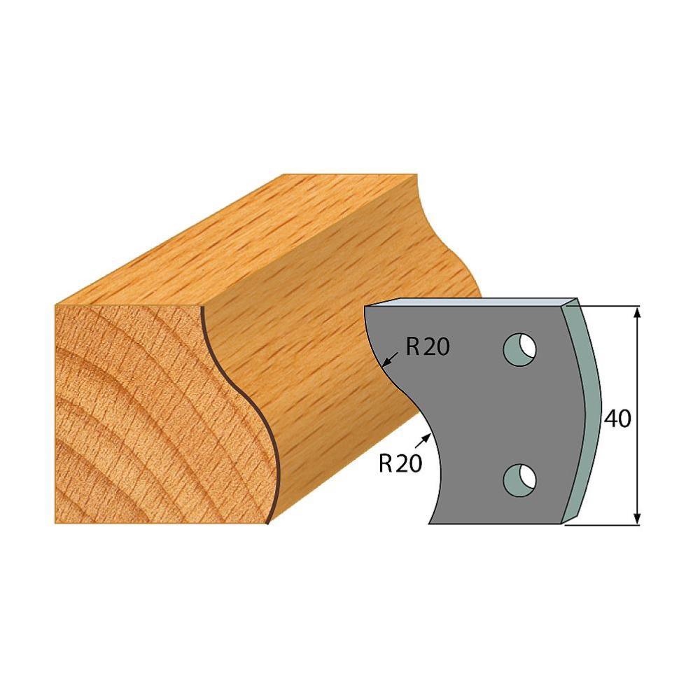 Profil 009 - Abweiser-Paar 40×4 mm SP