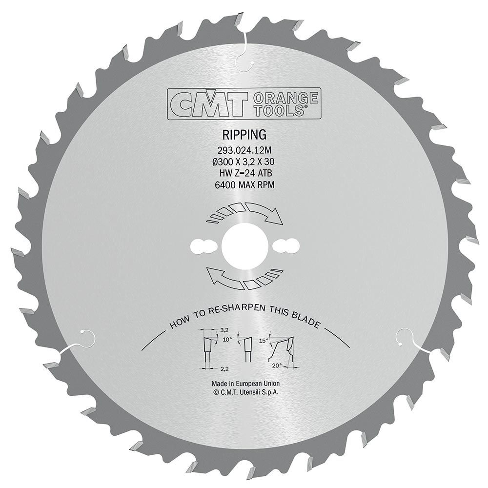 CMT INDUSTRIAL Kreissägeblatt für Längsschnitte