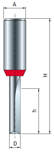 FREUD Nutfräser HW mit Vollhartmetall-Schneiden