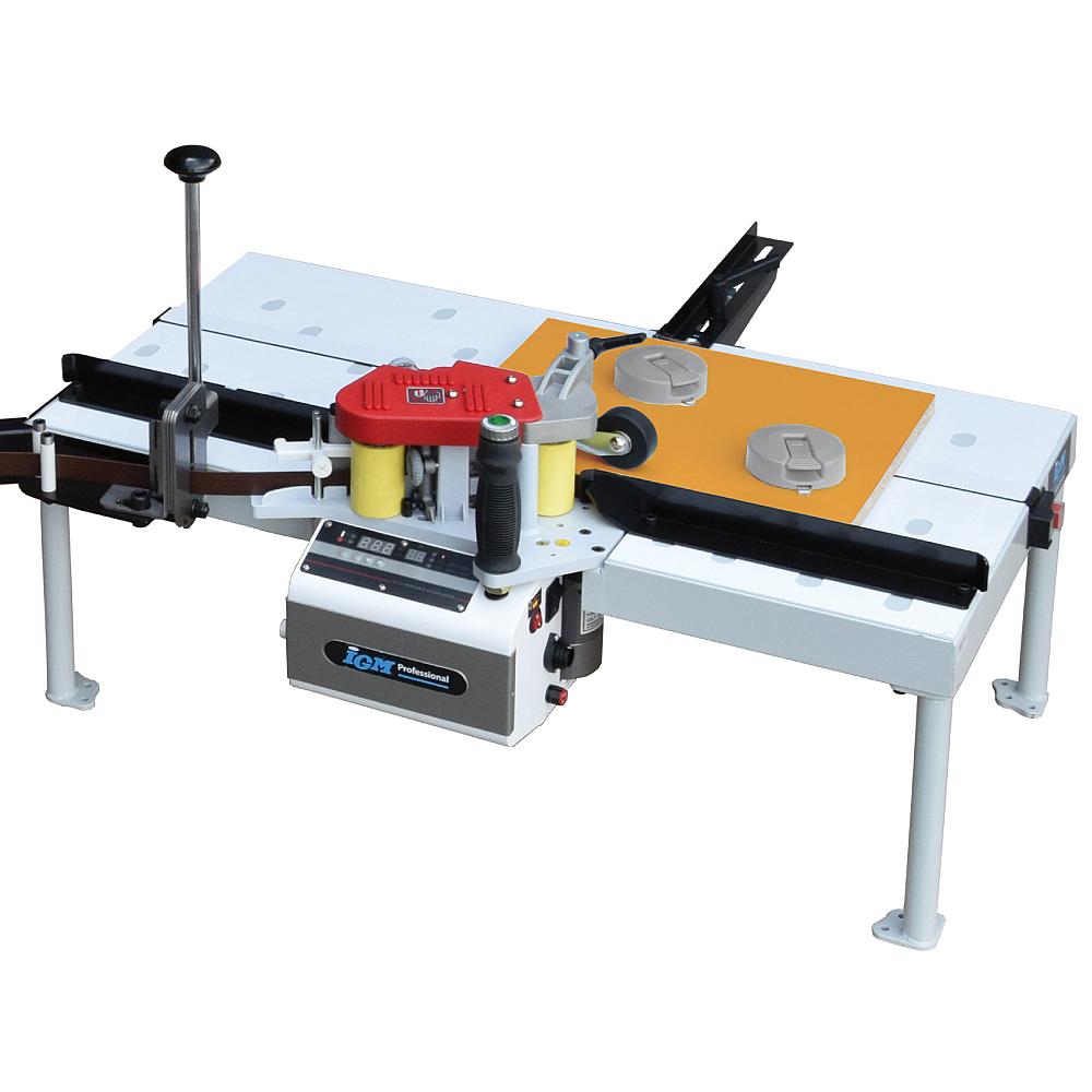 IGM Stationärtisch mit Auflageteller für Kantenleimer und Kantenfräse