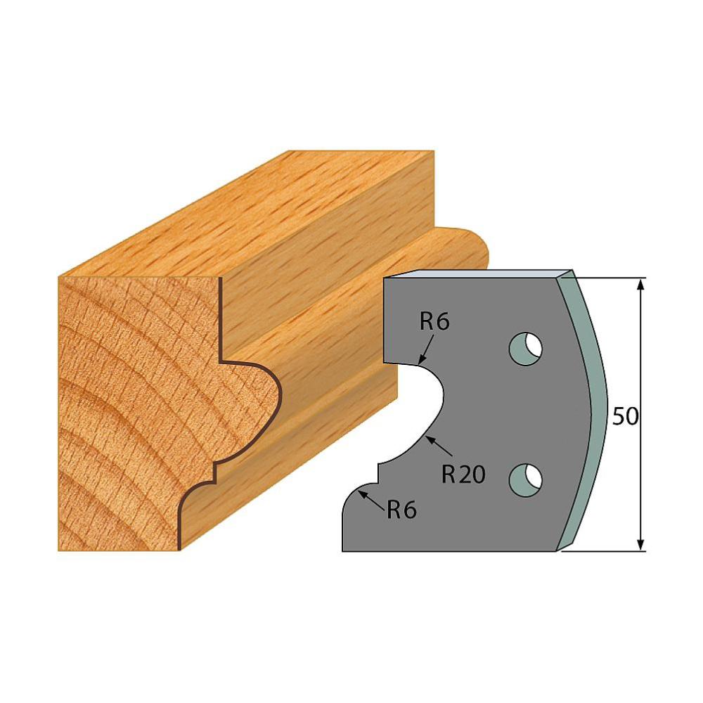 Profil 505 - Abweiser-Paar 50×4 mm SP