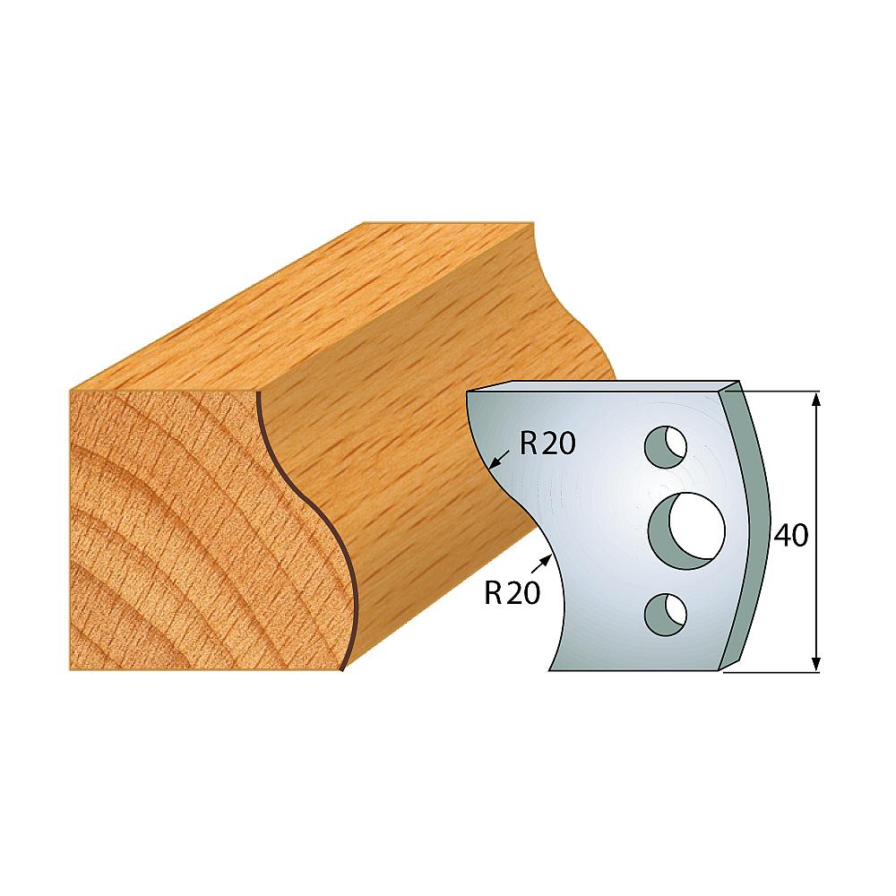 Profil 009 - Profilmesser-Paar 40×4 mm SP