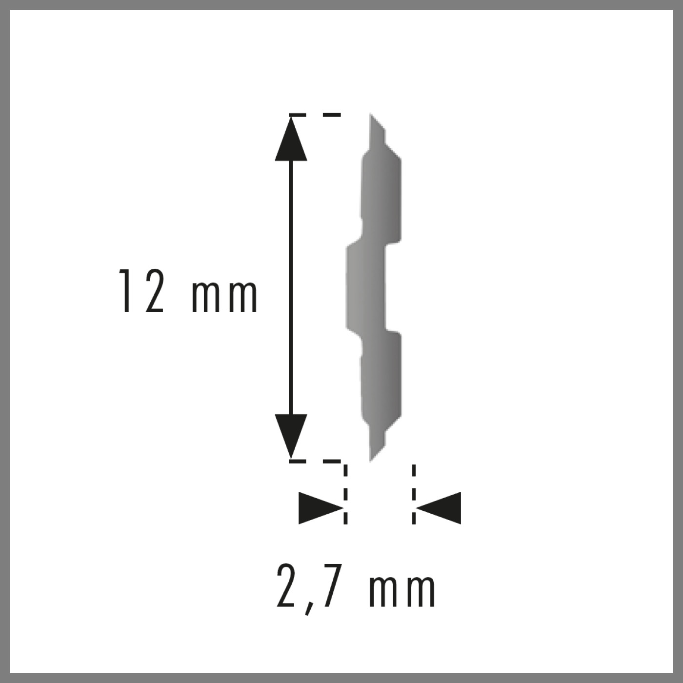 Barke CentroFix Wendehobelmesser Querschnitt