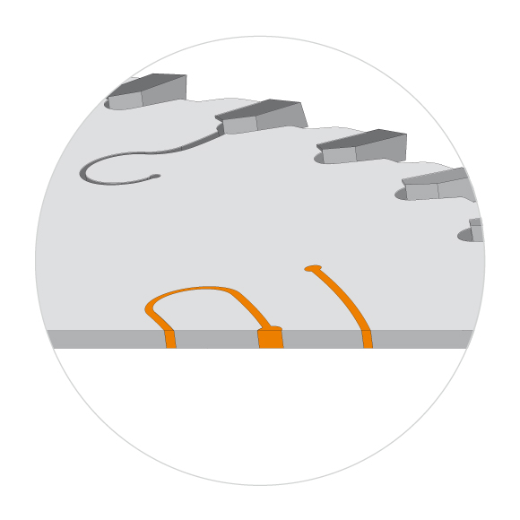 CMT Orange Chrome Kreissägeblatt für sehr feine Schnitte Querschnitte in Massivholz, Holzplatten