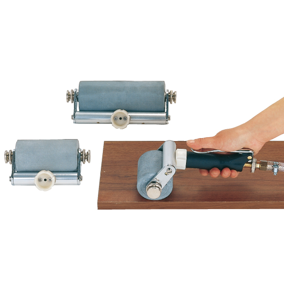 Düse mit Walze für Fläche - 120 mm breite, Gummiwalze