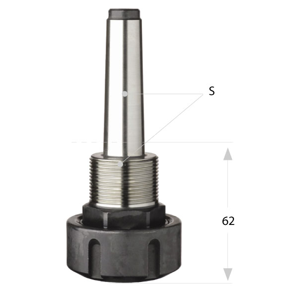 Spannzangenfutter MK M30 - MK2-M30x1,5 LH