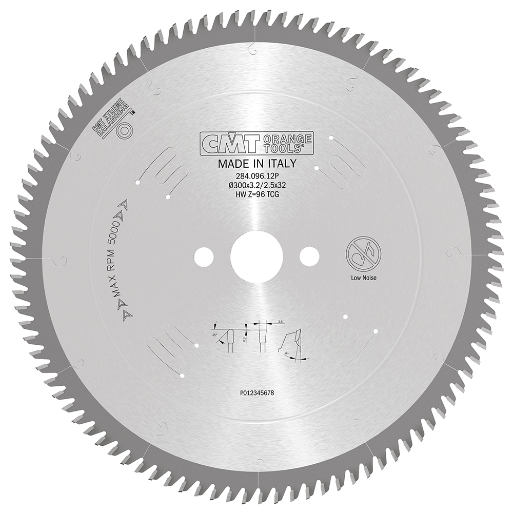 CMT Industrie Kreissägeblatt für Aluminium, NE-Metalle, Kunststoffe