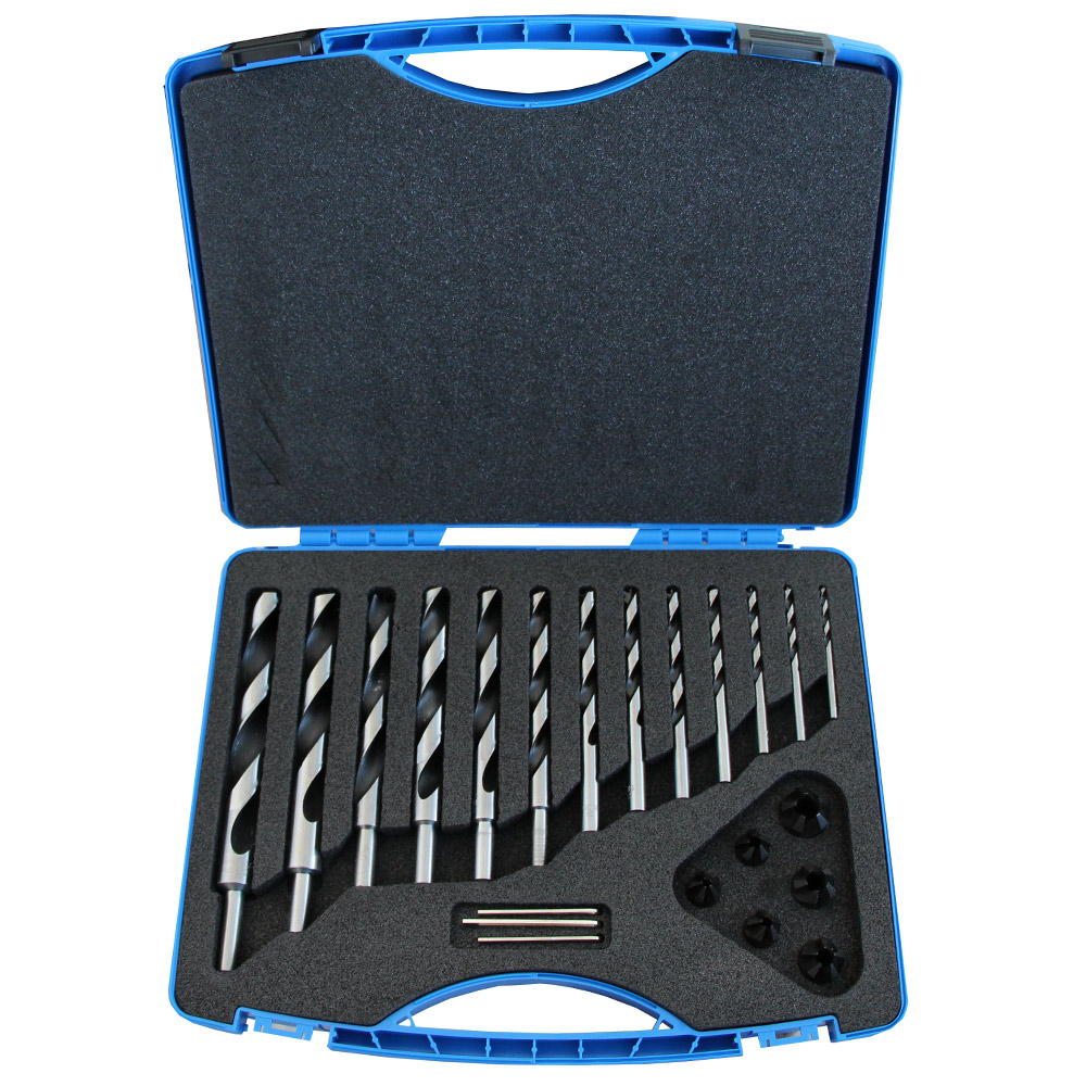 IGM Holzbohrer und Senker Set, 13-teilig Ø 4-5-6-7-8-9-10-12-14-15-16-18-20 mm