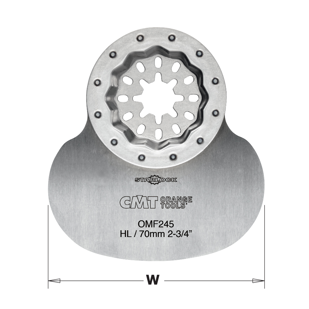 CMT Starlock Schneidemesser „pilzförmig“ HL - 70 mm, Set 5 St.